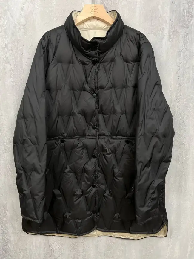 Удлинённая пуховая куртка 90312 Размеры 46-52 фото 26