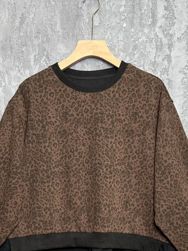 Свитшот леопард 993 размеры 50- 58 фото 3