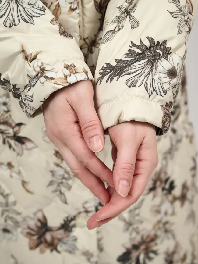 Пуховое пальто 51010 Размер 48-56 фото 10