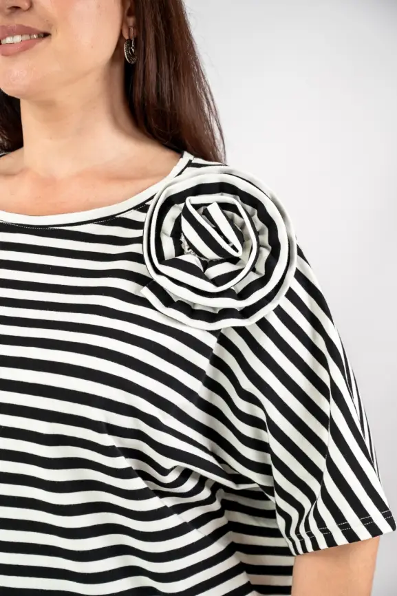 Футболка полоска ЭттоПлюс 33415 Размеры 50-58 фото 58