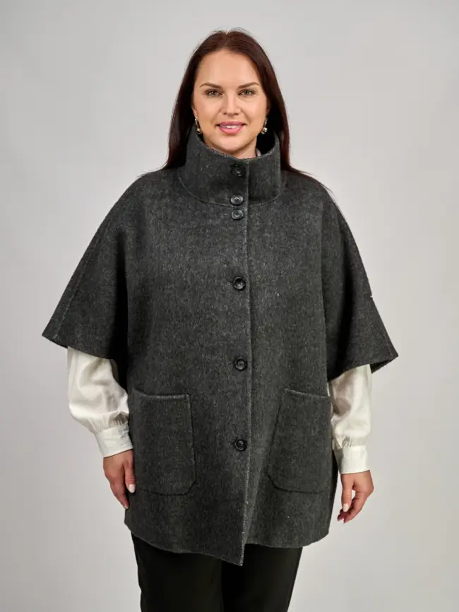 Пальто шерсть 0718-1 Размер 50-60 фото 1