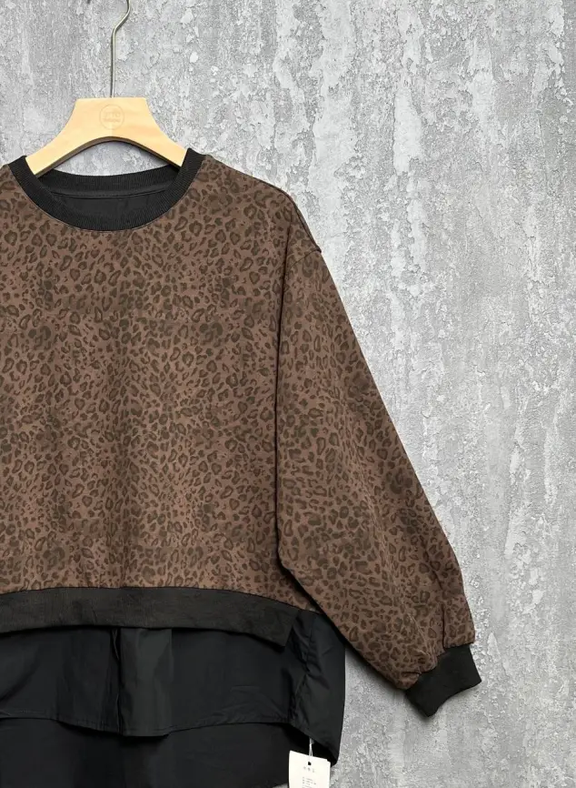 Свитшот леопард 993 размеры 50- 58 фото 6