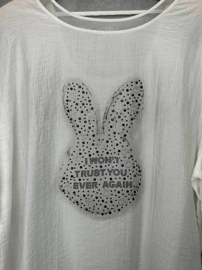 Футболка "Зайчик" 6928 Размер 50-56 фото 21