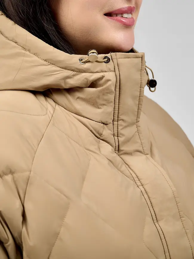 Стеганая куртка с капюшоном 8815 Размер 48-54 фото 48