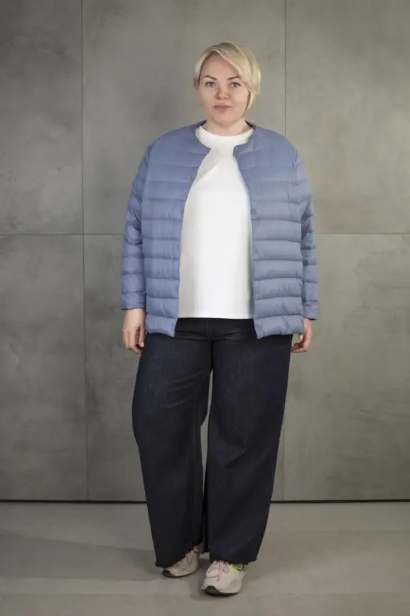 Легкая пуховая куртка 8802 Размер 46-56 фото 148