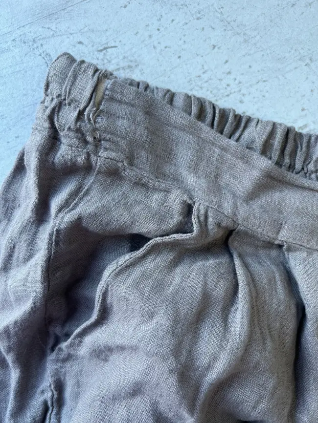 Брюки лен 9527 (капучино) Уценка фото 2