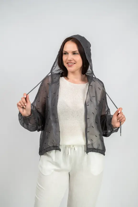 Ветровка-пыльник с принтом 6717 фото 4