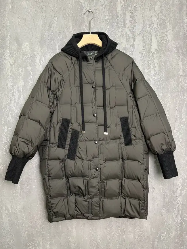 Пуховое пальто 6562 Размер 48-56 фото 30