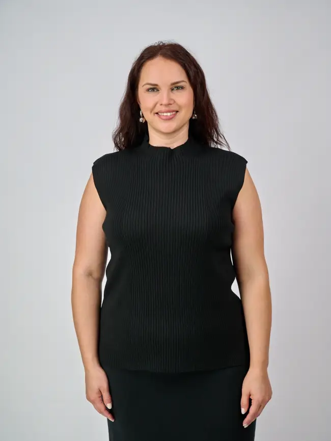 Джемпер без рукавов ЭттоПлюс 876 Размер 54-58 фото 65