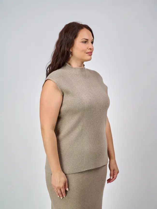 Джемпер без рукавов ЭттоПлюс 876 Размер 54-58 фото 82