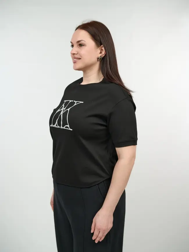 Футболка с принтом 95146 Размер 50-54 фото 32