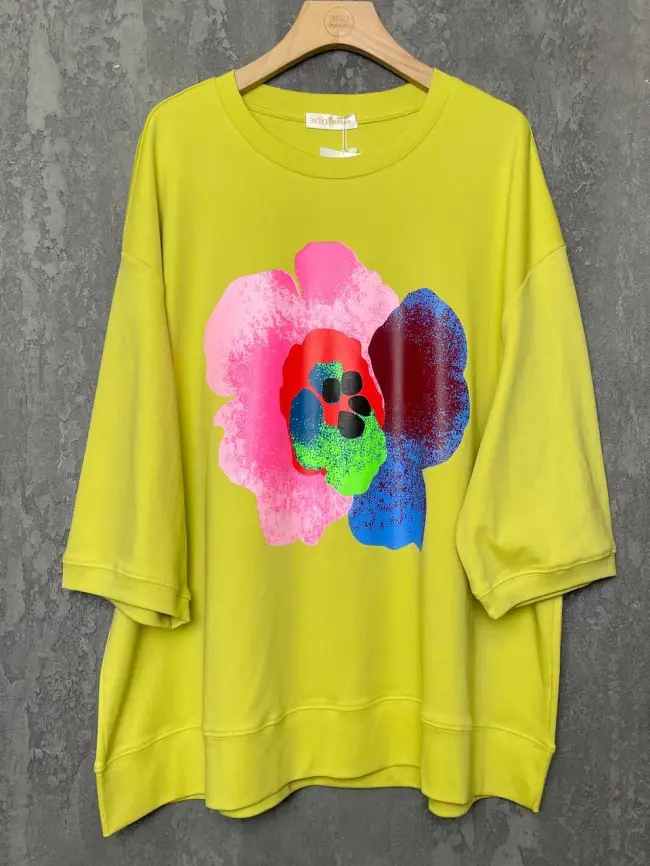 Лонгслив Цветы 25001 ЭттоПлюс Размер 50-58 фото 40