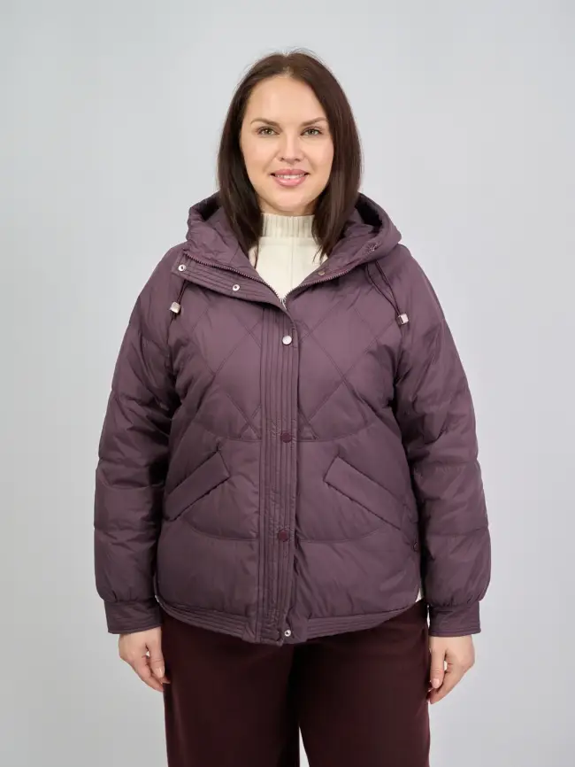 Пуховая куртка ЭттоПлюс 2553 Размер 48-54 фото 10