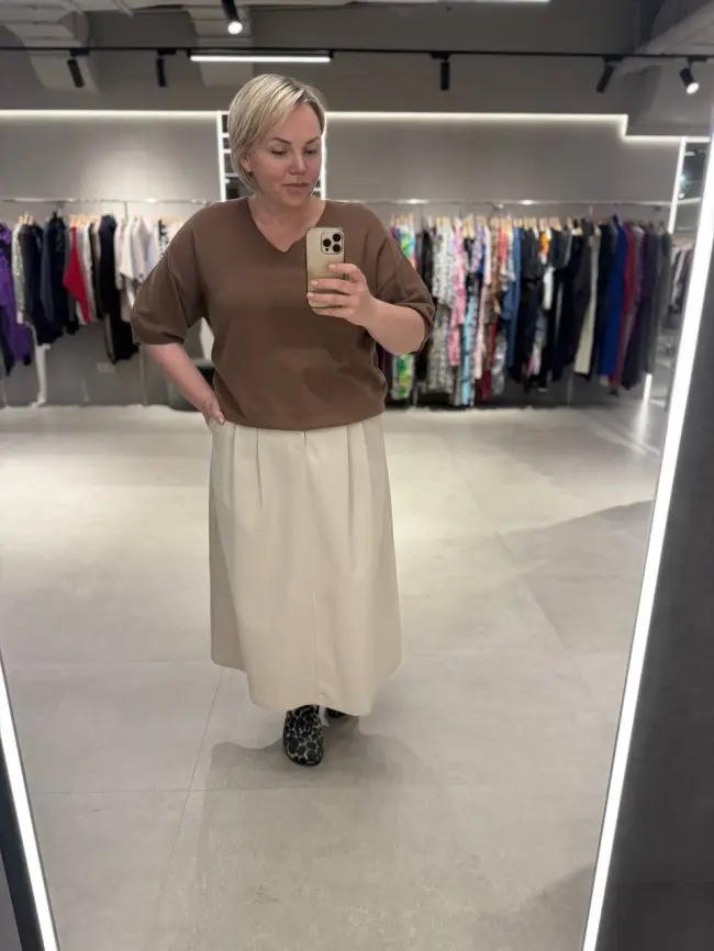 Юбка джинсовая 36208 Размеры 50-58 фото 51