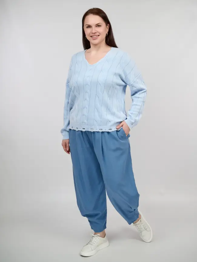 Джемпер Италия косы 3388 Размер 50-58 фото 107