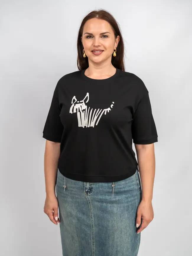 Футболка с принтом 95141 Размер 50-54 фото 2