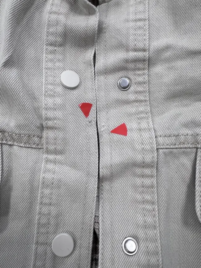 Куртка джинсовая(светлый беж) 88203 Уценка фото 4