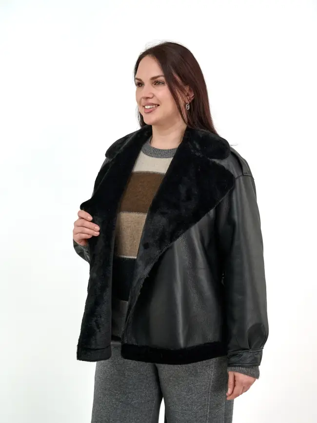 Дубленка 121103 Размер 50-58 фото 3