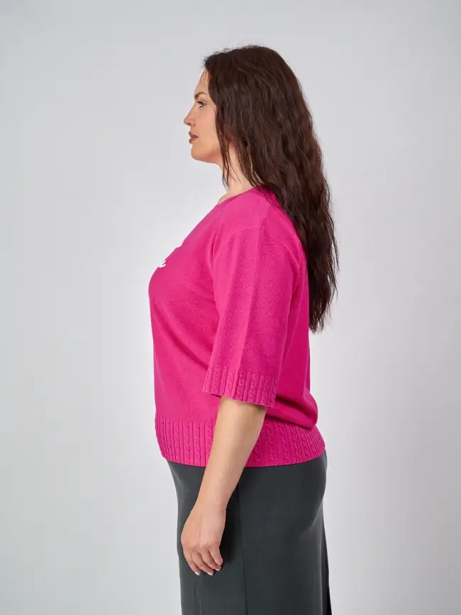 Джемпер облегченный ЭттоПлюс 25414 Размер 48-54 фото 32