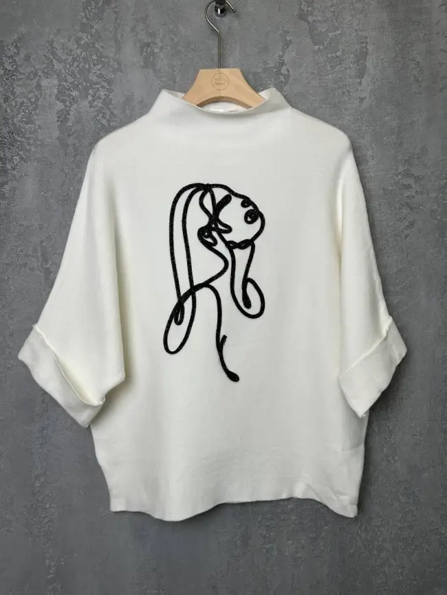 Джемпер "Девушка" 0921 Размер 46-54 фото 12