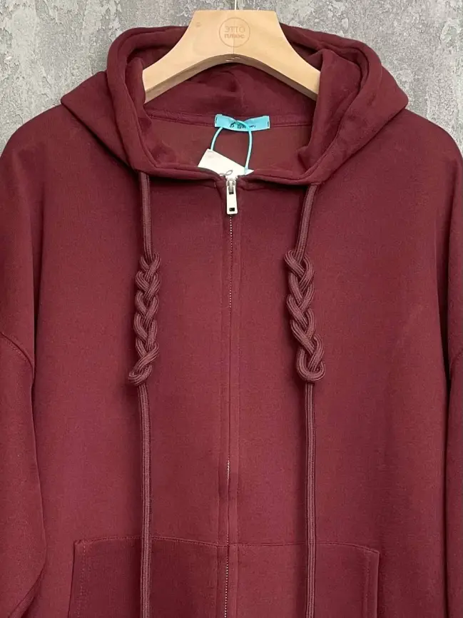 Худи зип утепленное оверсайз 506 Размер 50-58 фото 29