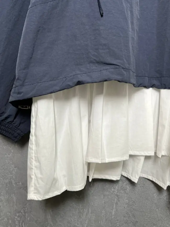 Анорак с вставкой 6152 размер 52- 58 фото 4