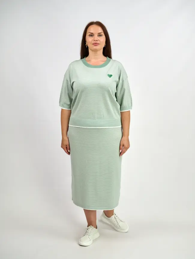 Джемпер облегченный ЭттоПлюс 25415 размер 48-54 фото 43