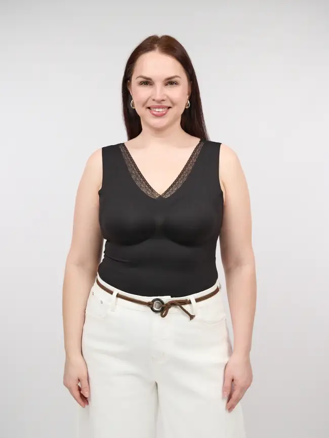 Топ-майка с чашками 1551 Размер 46-54 фото 2