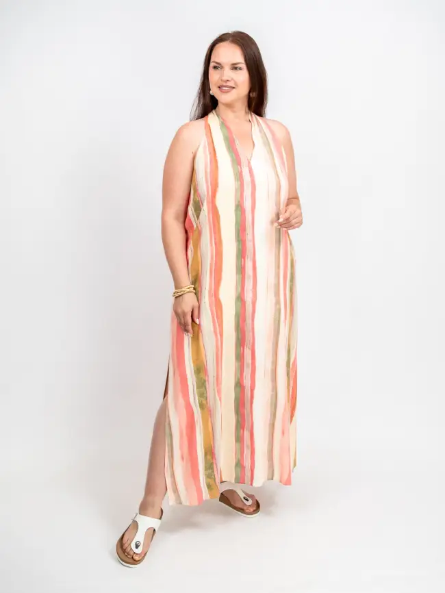 Сарафан в полоску Этто Плюс  0027-1 размер 52- 56 фото 10