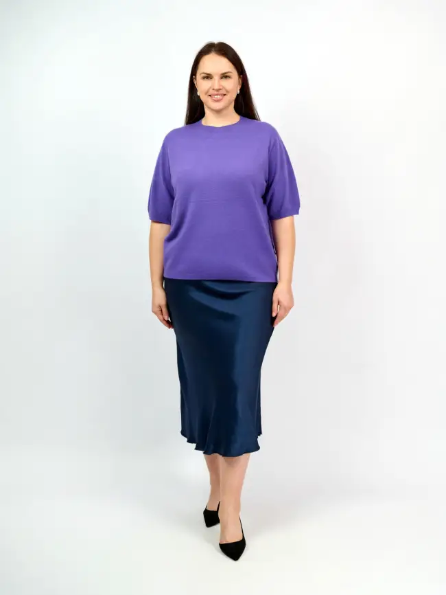 Юбка атлас 9298-1 Размер 48-56 фото 58