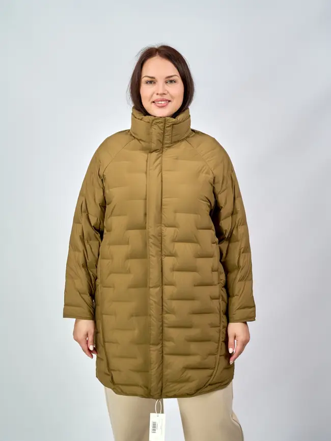 Пуховое пальто "Диана" 4272 Размер 46-56 фото 1