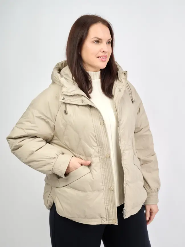 Пуховая куртка ЭттоПлюс 2553 Размер 48-54 фото 34