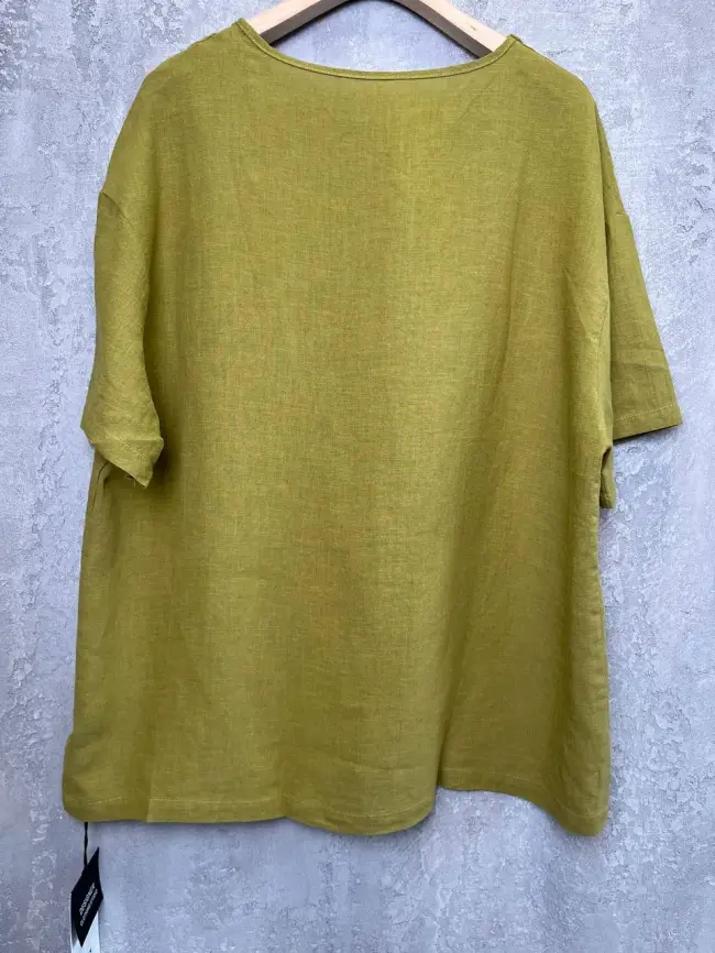 Футболка лен карман 24080 Размер 50-56 фото 12