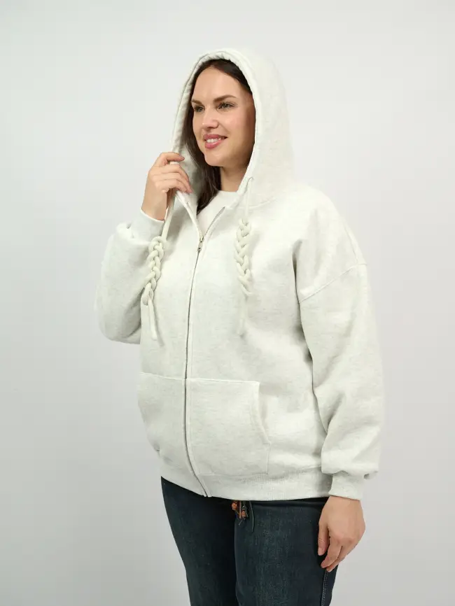 Худи зип утепленное оверсайз 506 Размер 50-58 фото 157