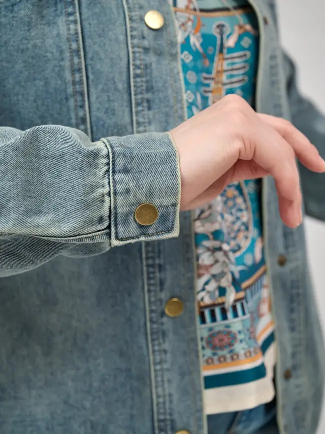 Куртка джинсовая 65227 Размер 48-56 фото 9