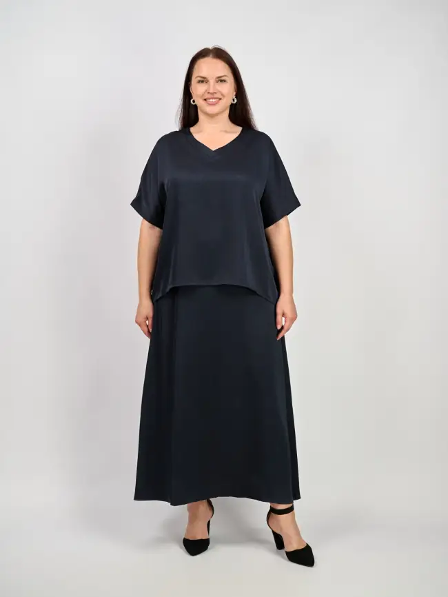 Юбка ЭттоПлюс 1001-2 Размеры 52-58 фото 2