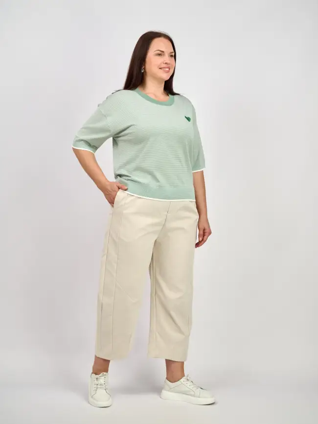 Джемпер облегченный ЭттоПлюс 25415 размер 48-54 фото 47