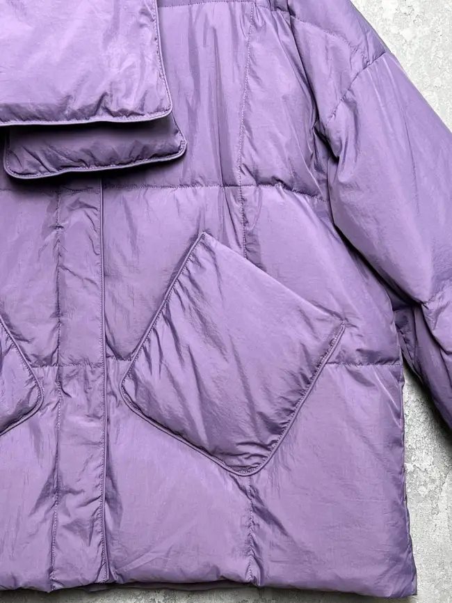 Пуховик женский с шарфом 8358 Размер 50-58 фото 49