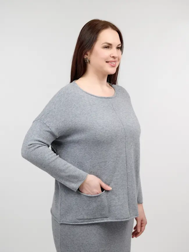 Джемпер ЭттоПлюс 1235 Размер 48-56 фото 51