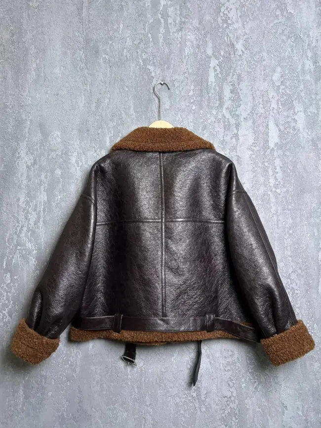 Дубленка авиатор 18907 Размер 50-54 фото 29