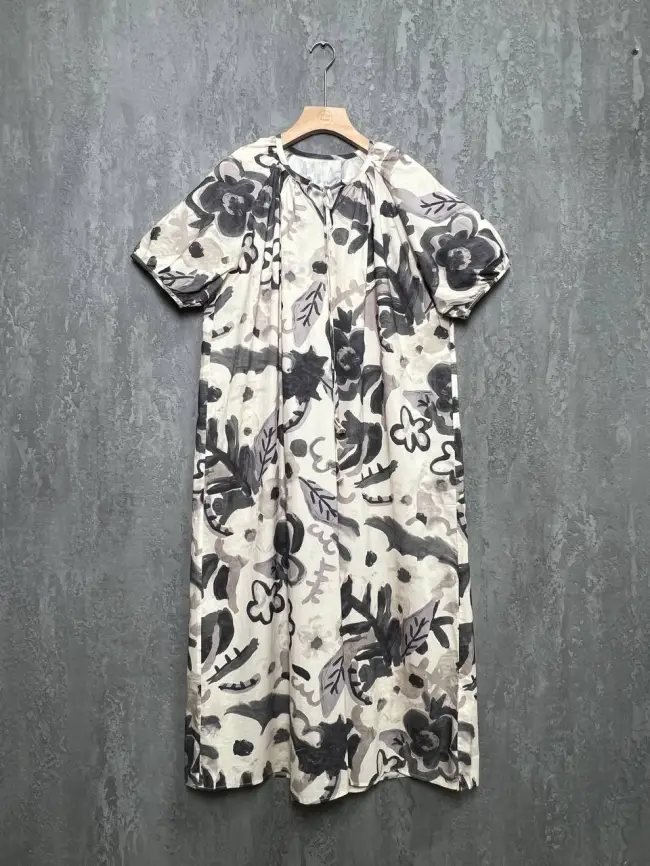 Платье с принтом 26180 размеры 50- 58 фото 4