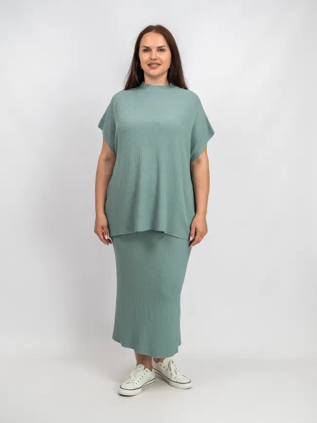 Юбка облегченная трикотажная ЭттоПлюс 2136 Размер 50-58 фото 41