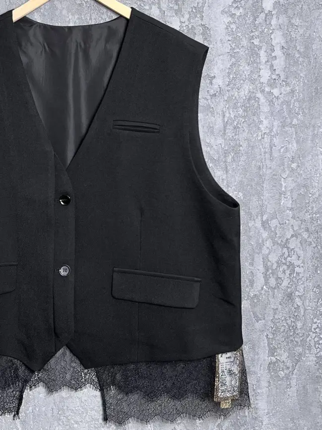 Жилет с кружевом 2131 Размер 50-58 фото 3