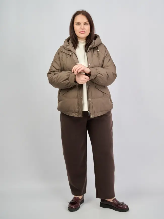 Пуховая куртка ЭттоПлюс 2553 Размер 48-54 фото 199