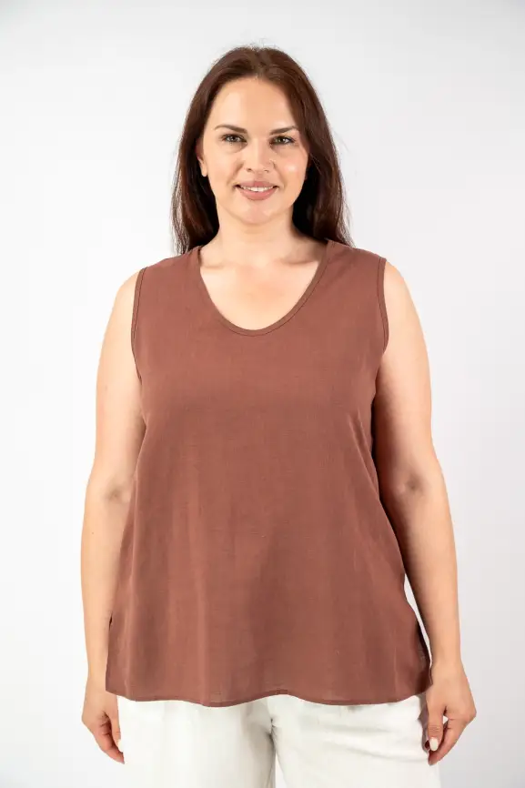 Топ лен 8061 Размеры 52-58 фото 2