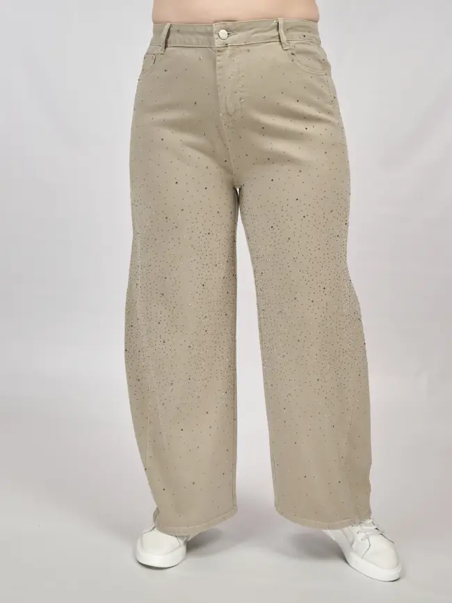 Джинсы в стразах 6788 Размеры 52-58 фото 38