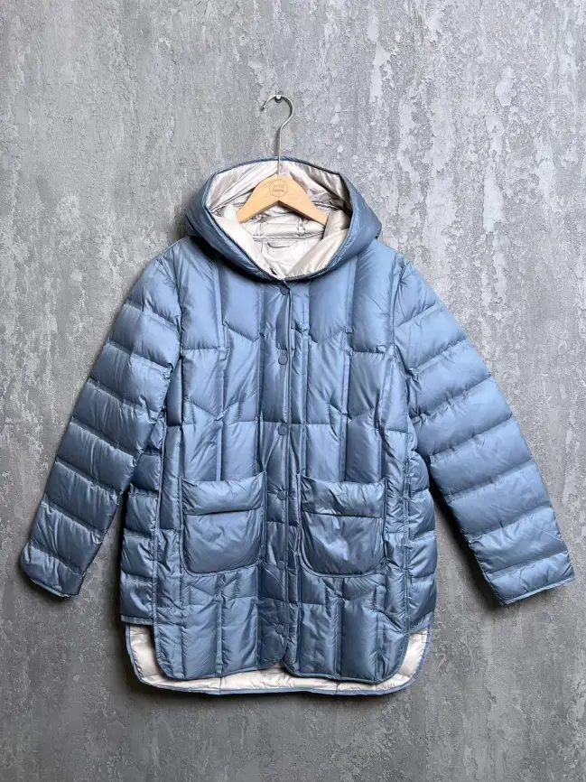 Куртка стёганая с капюшоном 9063 Размер 46-52 фото 1