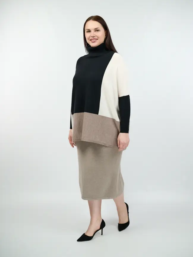 Юбка-карандаш ЭттоПлюс 272-1 Размер 54-58 фото 18