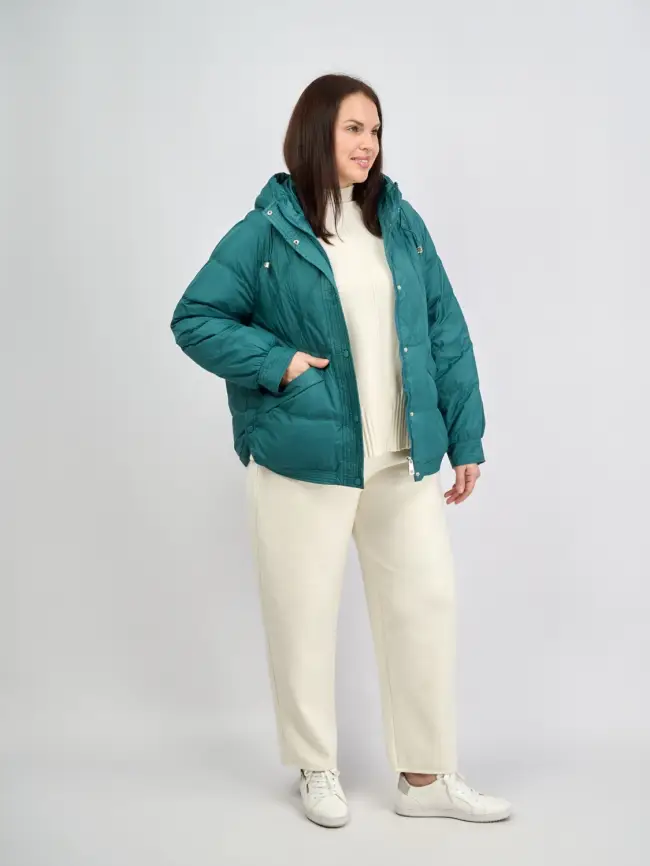 Пуховая куртка ЭттоПлюс 2553 Размер 48-54 фото 169