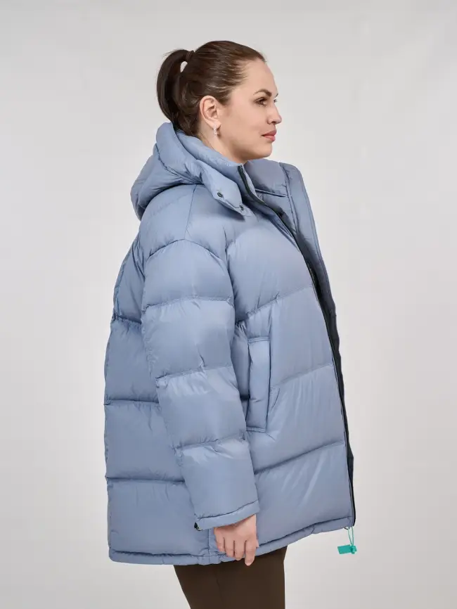 Пуховик зимний 9906 удлиненный Размер 50-60 фото 6